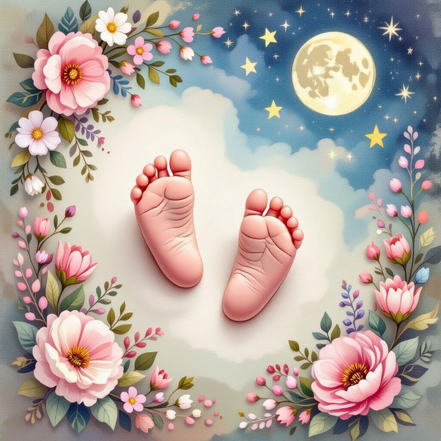 Baby Footprint Art Ideas - Create Yours With AI gallery
