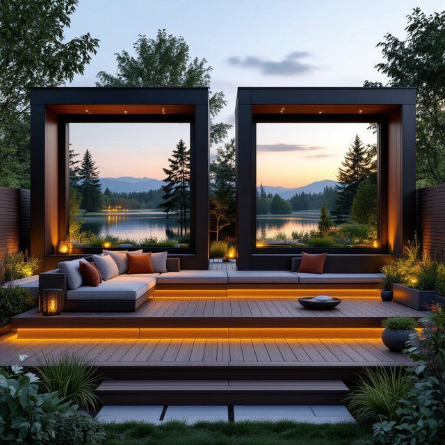 Double Picture Frame Deck Layouts gallery