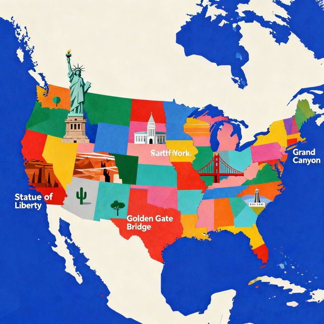 Pictures Of The United States Map gallery