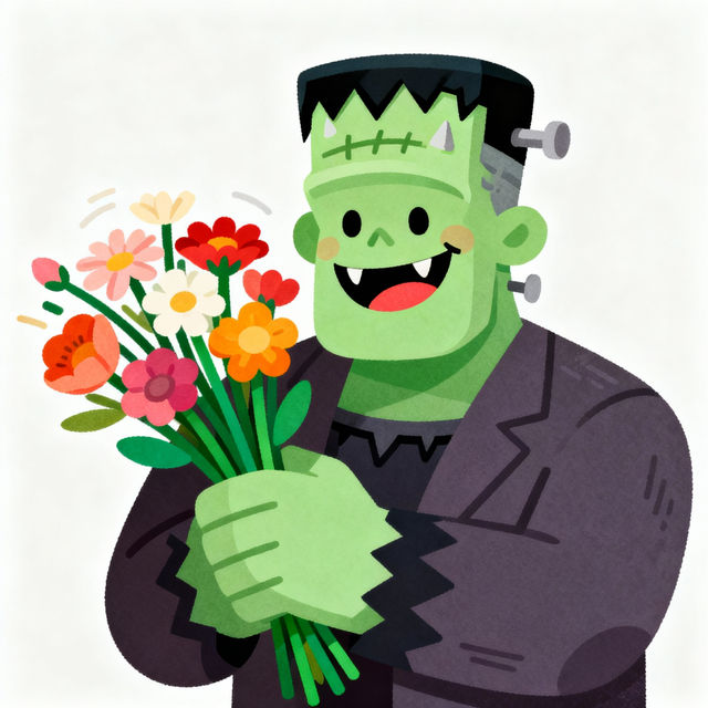 Frankenstein Cartoon Drawings - Made With AI gallery
