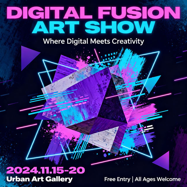 Art Show Flyer Examples gallery