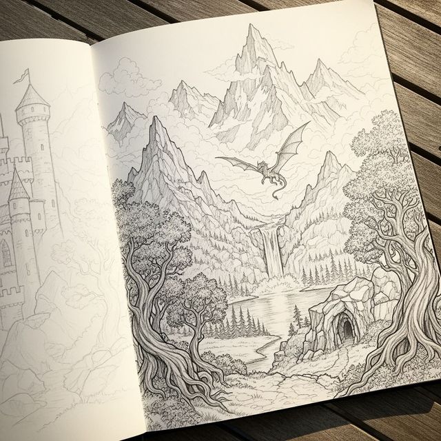 AI Sketch Book Generator gallery