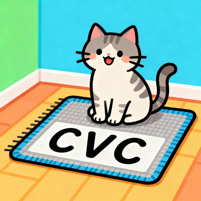 CVC Word Pictures - AI Generated gallery