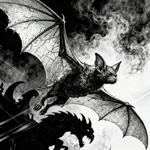 Drawing Of Bat gallery