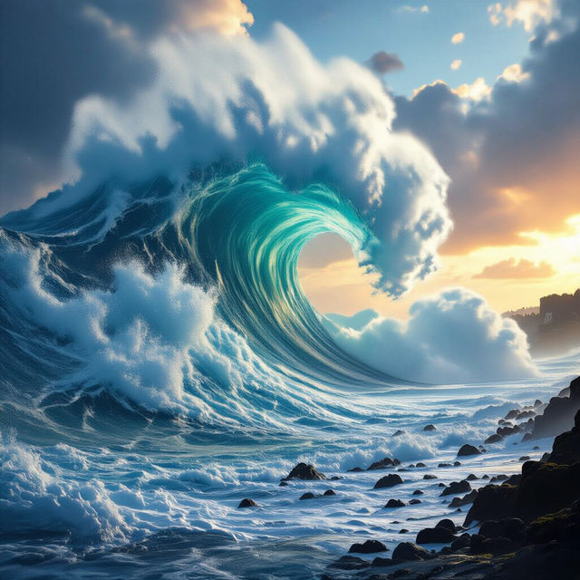 Tsunami Pictures - Generated by AI gallery