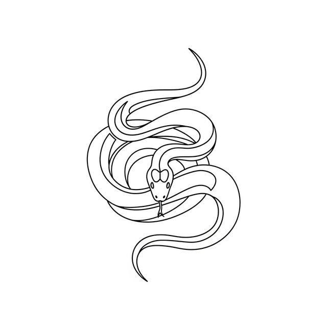 Easy Snake Drawing Ideas gallery
