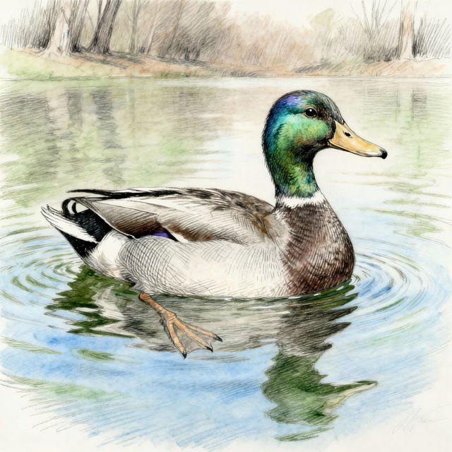 Duck Sketch Art gallery