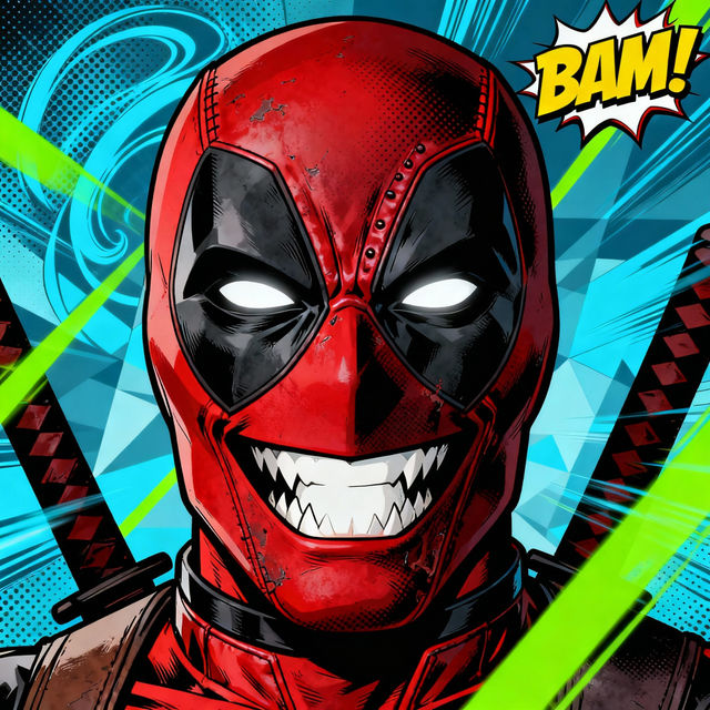 Deadpool Drawing Face - AI Art gallery