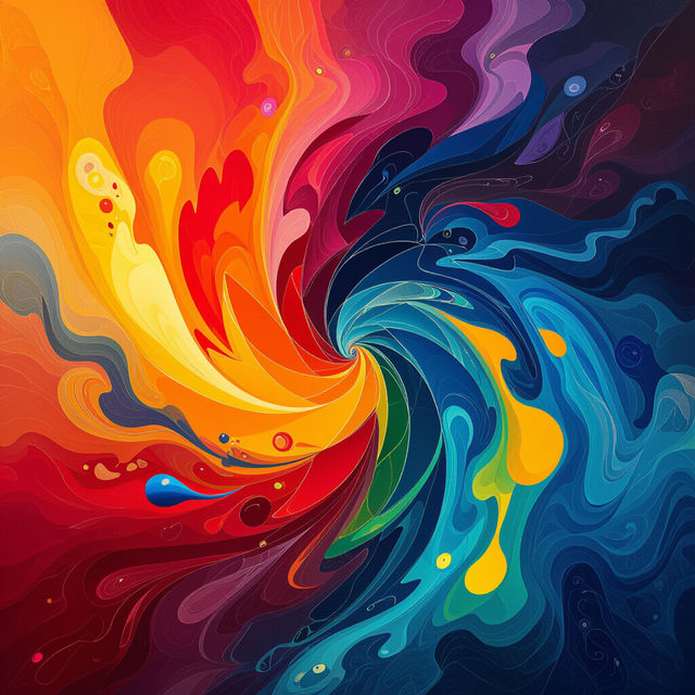 Colorful Abstract Wall Art - Made With AI gallery