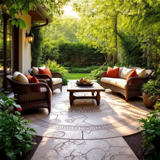 Stamped Concrete Patio Images gallery
