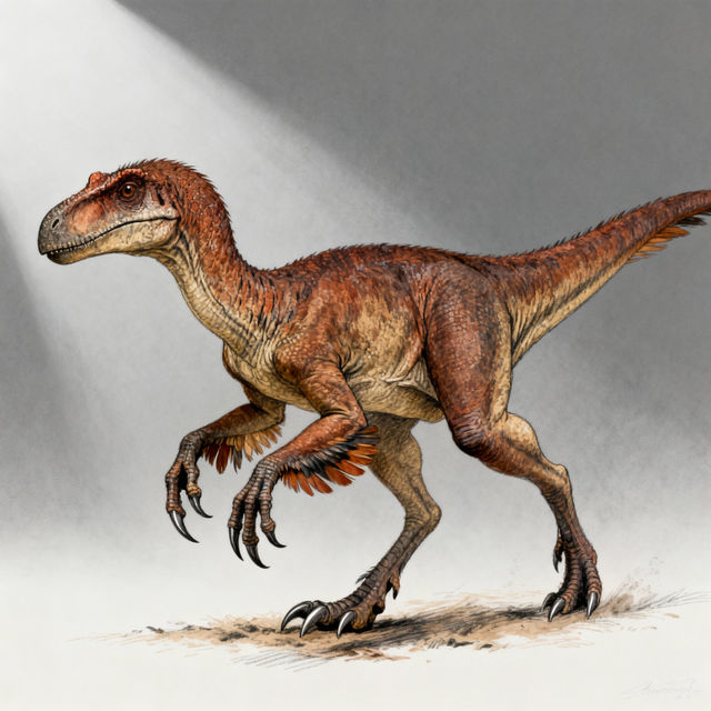 Velociraptor Drawings - AI Generated gallery
