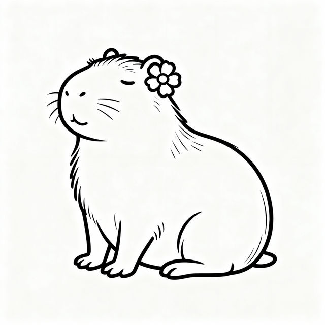 Easy Capybara Drawings gallery