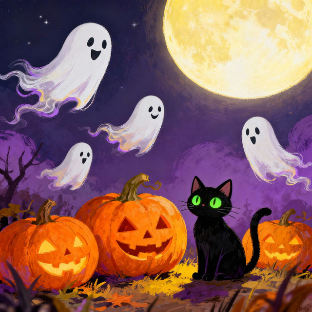 Halloween Cartoon Drawings - Made With AI gallery