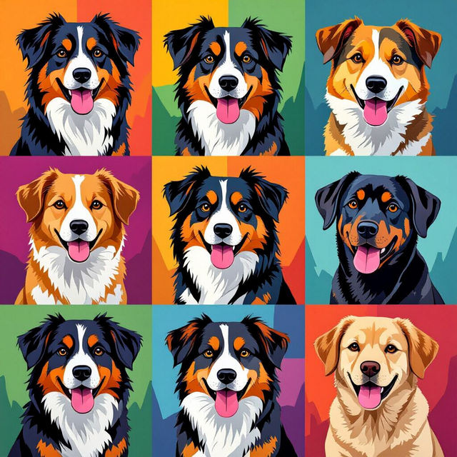 Dog Breed Pictures - AI Generated gallery