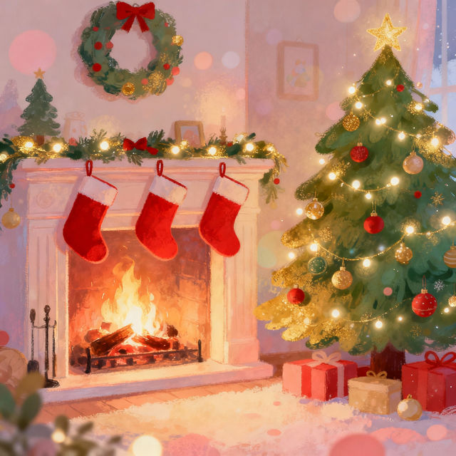 Aesthetic Christmas Drawings gallery