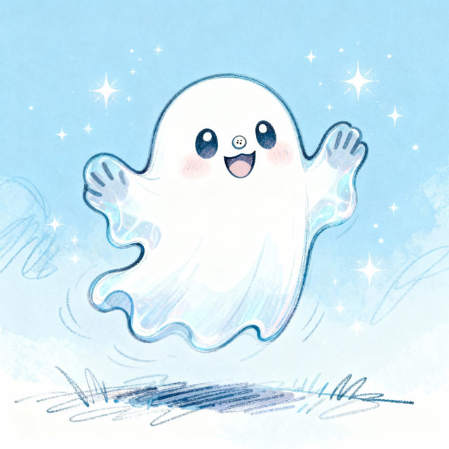 Ghost Cartoon Drawings - AI Generated gallery