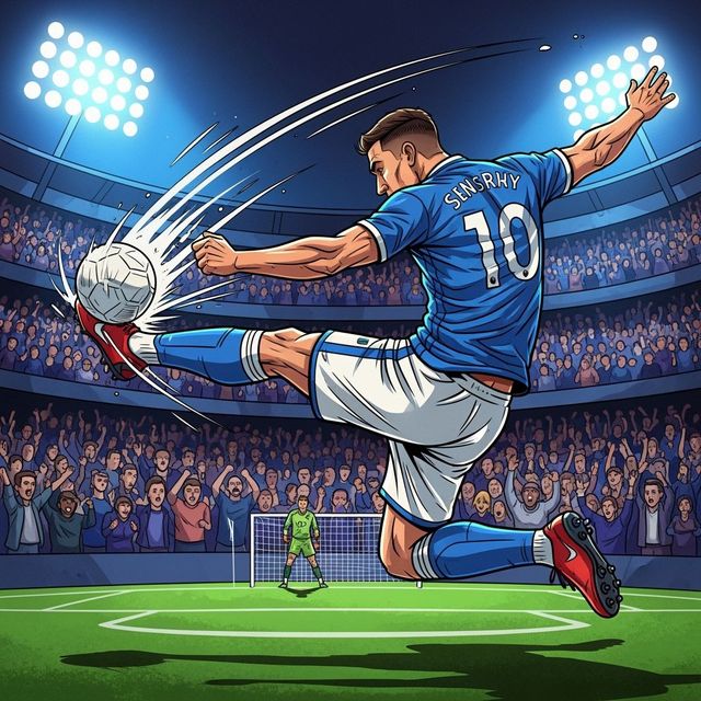 Soccer Drawings Created with AI gallery