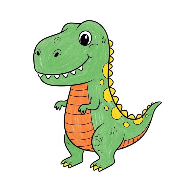 Easy Dinosaur Drawing Gallery gallery