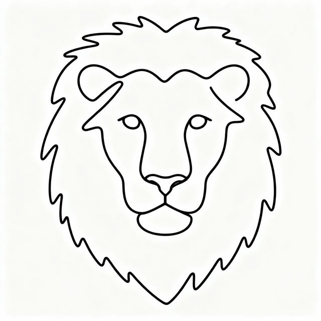 Simple Easy Lion Drawings - Made With AI gallery