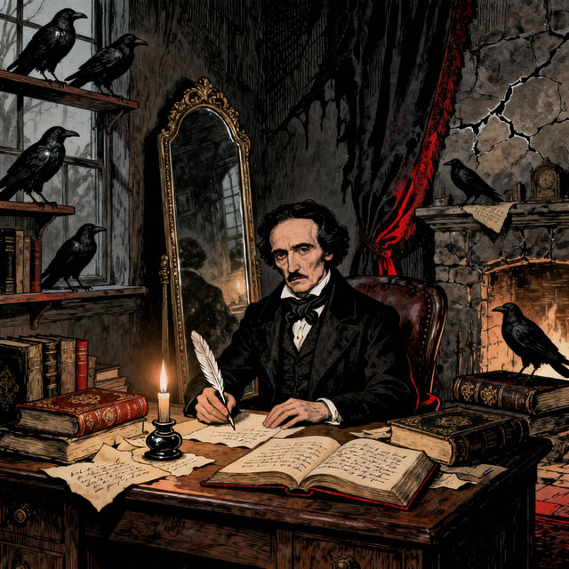 Edgar Allan Poe Drawings gallery