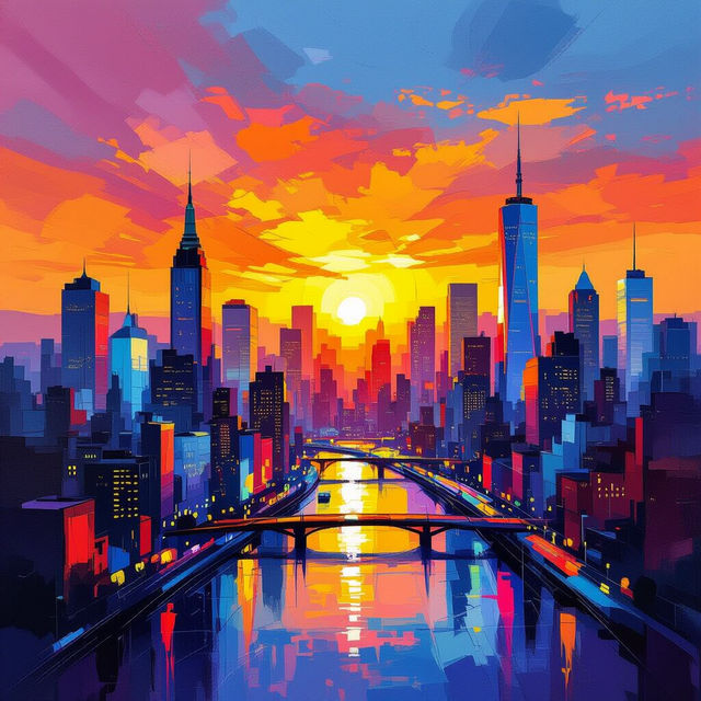 City Wall Art - AI Generated gallery