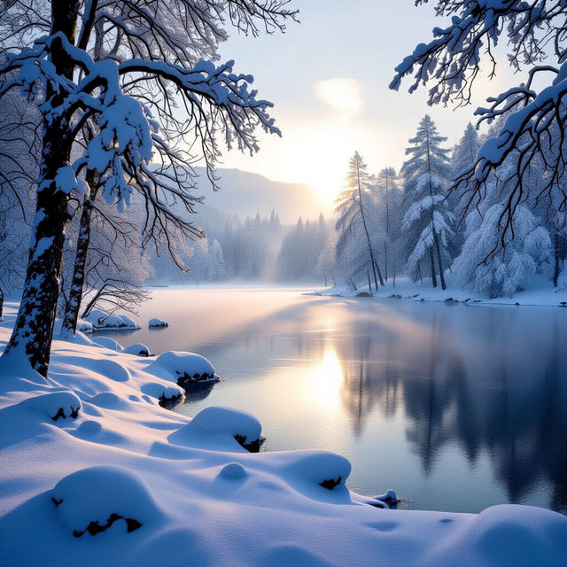 Generate Stunning Winter Aesthetic Wallpapers gallery