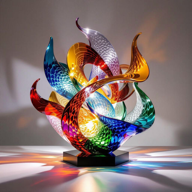 Explore Stunning AI Glass Art gallery