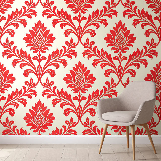 Red Peel and Stick Wallpaper gallery