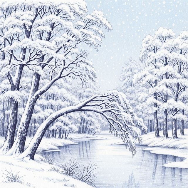 Discover Stunning Winter Drawings Created With AI gallery