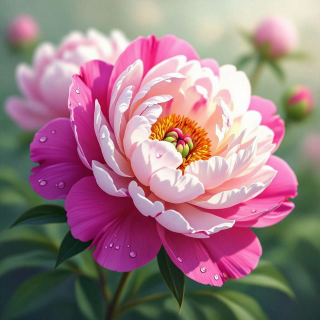 Peonies Wallpaper - AI Generated gallery