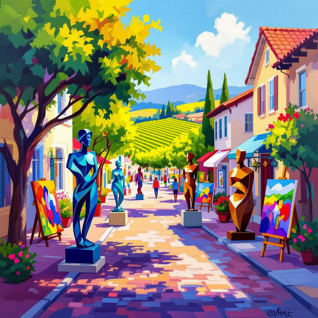 Napa Art Walk - AI Generated Art gallery