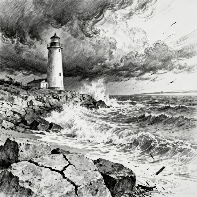 Light House Drawings - Made With AI gallery