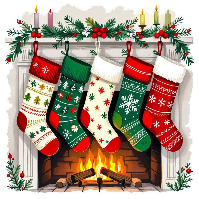 Stocking Drawing Ideas gallery