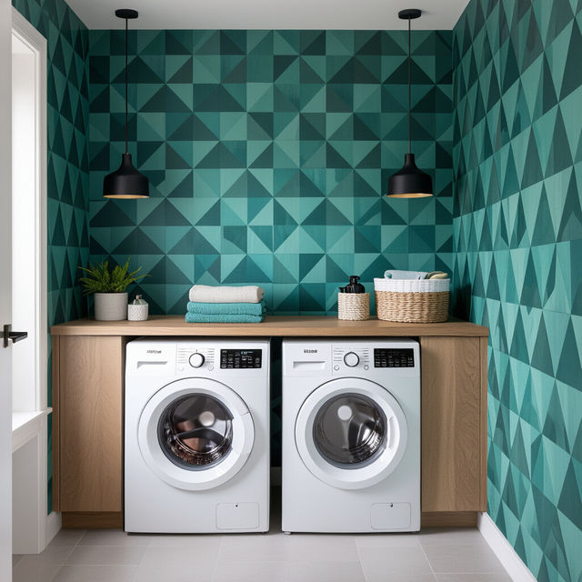 Wallpaper In Laundry Room gallery