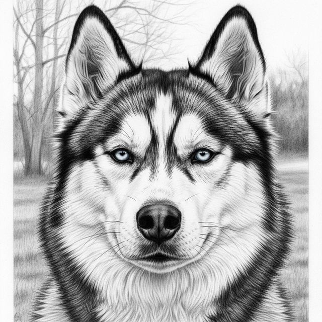Explore Stunning Husky Drawings Created with AI gallery