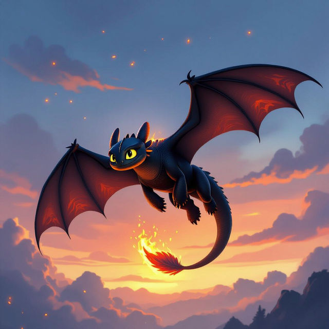 Toothless Drawings - AI Generated gallery