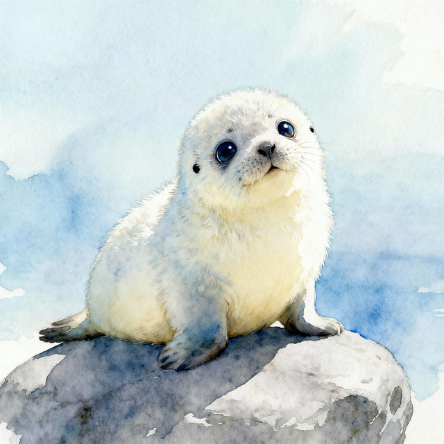 Baby Seal Drawings - Made With AI gallery