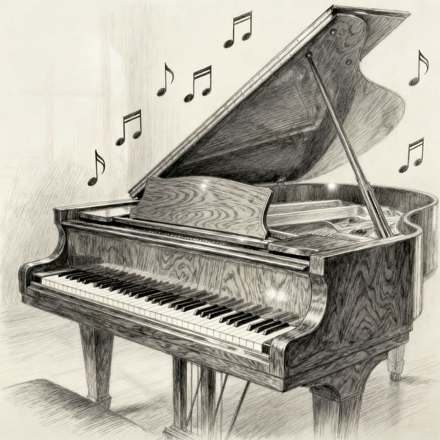 Piano Drawings gallery