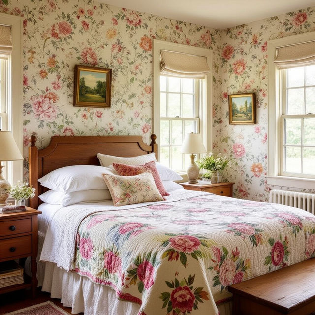 Country Bedroom Wallpaper gallery
