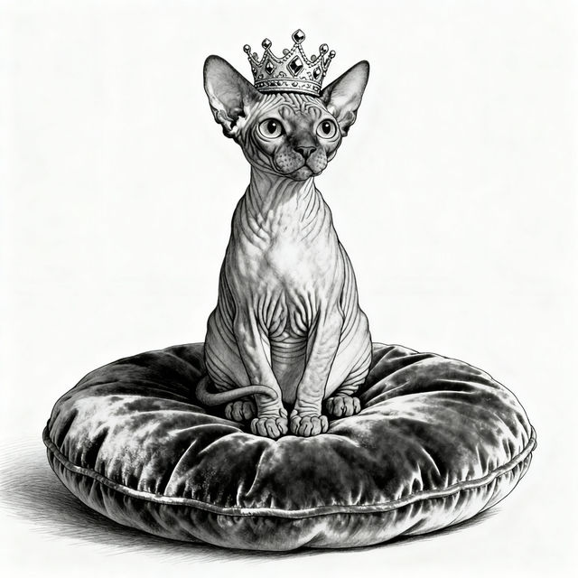 Sphynx Cat Drawings gallery