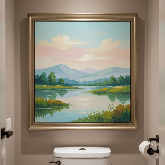Art Above Toilet - Unique AI Creations gallery