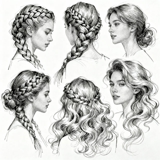 Hairstyles Drawings gallery