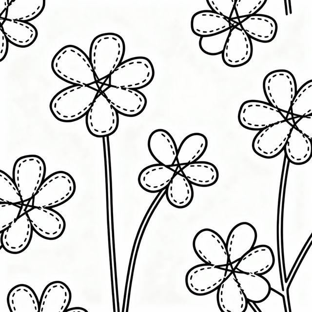 Stitch Drawing Outline Art gallery