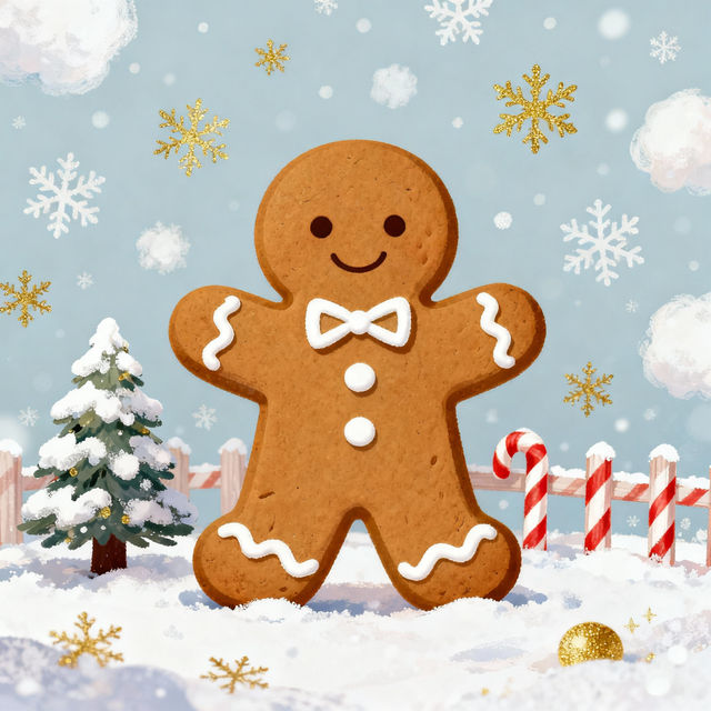 Gingerbread Man Drawing Easy gallery