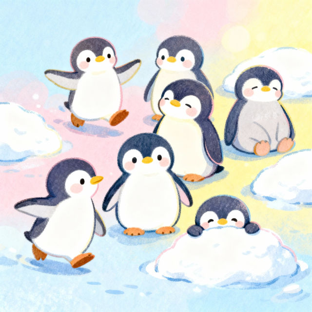 Cute Penguin Drawings - Made With AI gallery