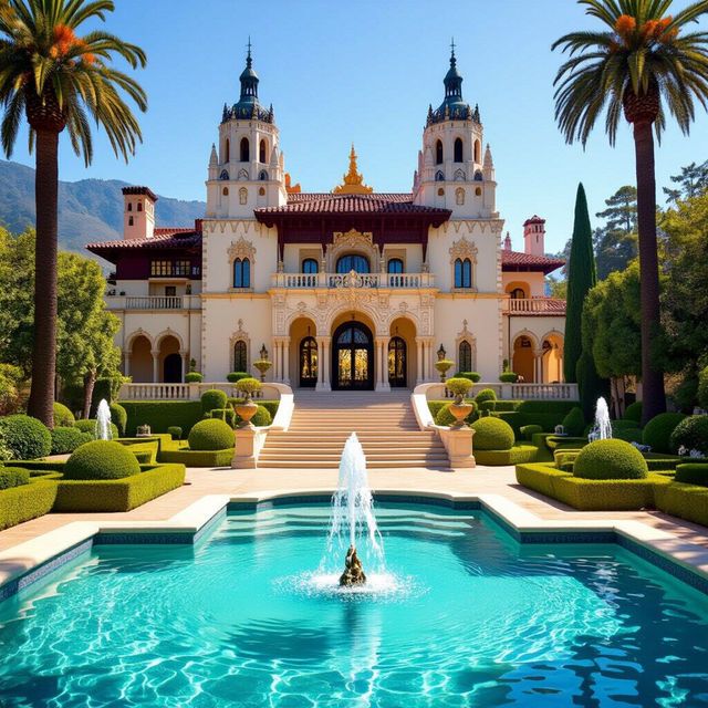 Hearst Castle Pictures - AI Generated gallery
