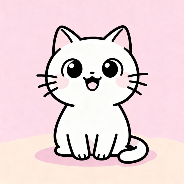 Easy Cute Cat Drawings gallery