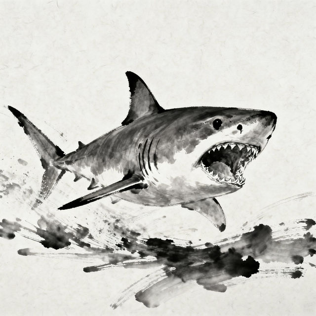 Bull Shark Drawings - AI Generated gallery