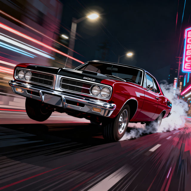 Dodge Drawing - AI Art gallery