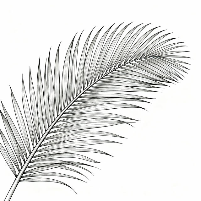 Palm Leaf Drawings - AI Generated gallery